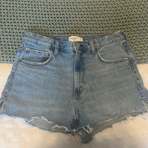 Abercrombie & Fitch Light Blue Jean Shorts